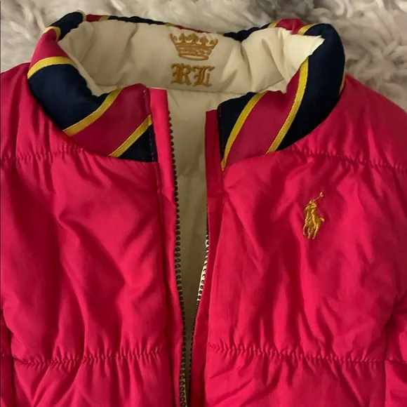 Pink Puffer Vest with Logo - Picture 2 of 7